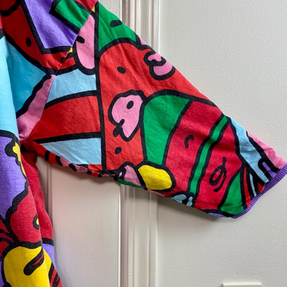 RARE 1987 Vintage Peter Max Neomax double sided/reversable puffy sweatshirt - Picture 3 of 11